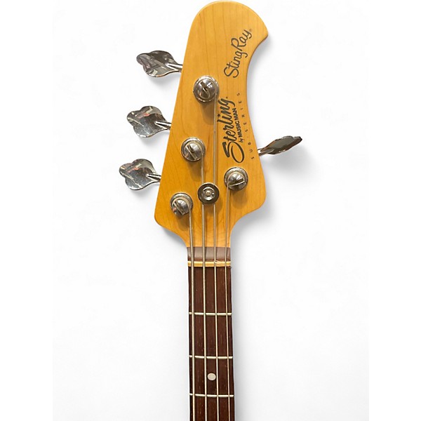 Used Sterling by Music Man Sub 4 Cream Electric Bass Guitar