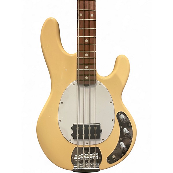 Used Sterling by Music Man Sub 4 Cream Electric Bass Guitar