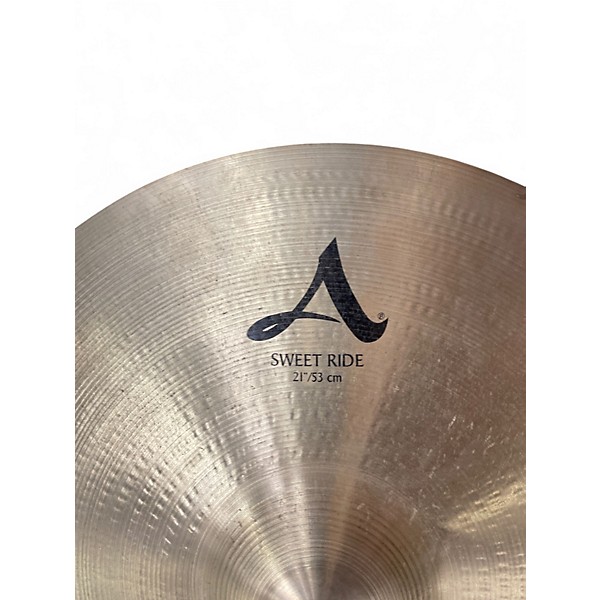 Used Zildjian 21in A Custom Sweet Ride Cymbal