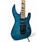 Used Jackson JS34Q Dinky Trans Blue Solid Body Electric Guitar