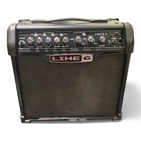 Used Line 6 Spider IV 15W 1X8 Guitar Combo Amp