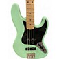 Used Fender American Performer Jazz Bass Surf Green Electric Bass Guitar