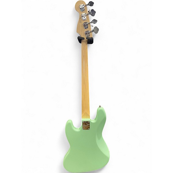 Used Fender American Performer Jazz Bass Surf Green Electric Bass Guitar