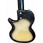 Vintage 1960 Supro Thunderstick Black and Silver Solid Body Electric Guitar