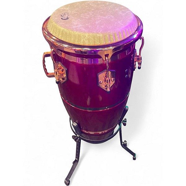 Used Toca Toca Eric Velez Signature Series Conga Rojo Arandano Glitter 11 in. Conga