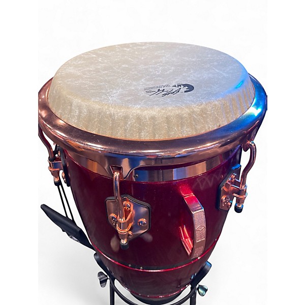 Used Toca Toca Eric Velez Signature Series Conga Rojo Arandano Glitter 11 in. Conga