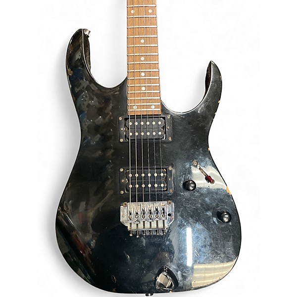 Used Ibanez RG120 Black Solid Body Electric Guitar