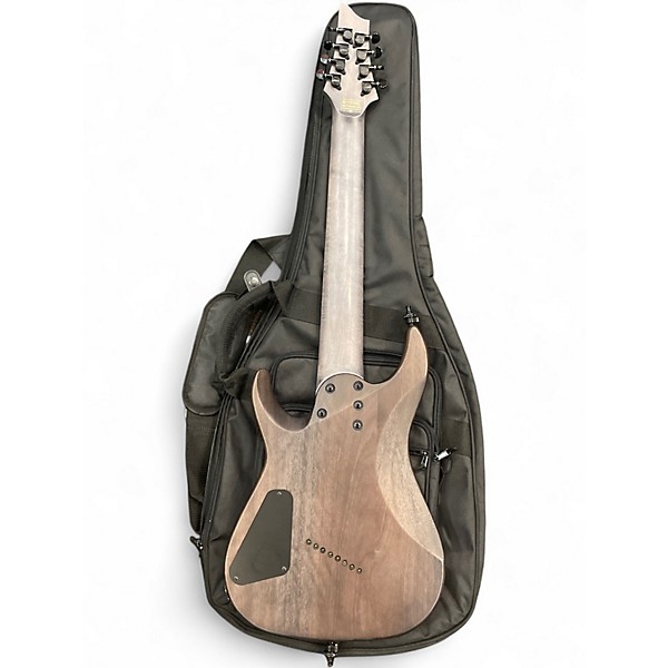 Used Schecter Guitar Research OMEN ELITE-8 MULTISCALE Charcoal Solid Body Electric Guitar