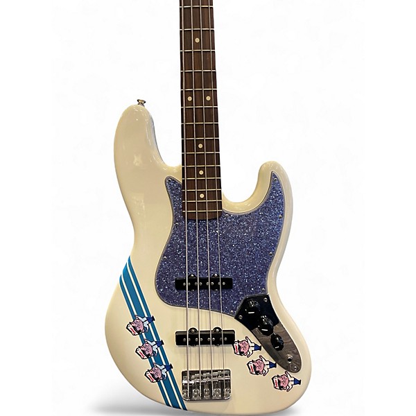 Used Fender Standard Jazz Bass Arctic White Electric Bass Guitar