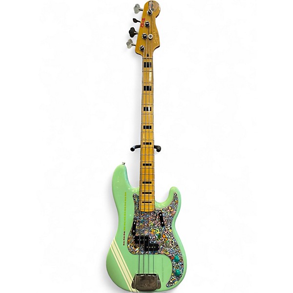 Used Squier Classic Vibe 1970S Precision Bass Surf Green Electric Bass Guitar