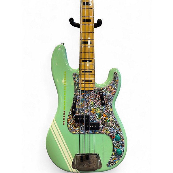 Used Squier Classic Vibe 1970S Precision Bass Surf Green Electric Bass Guitar