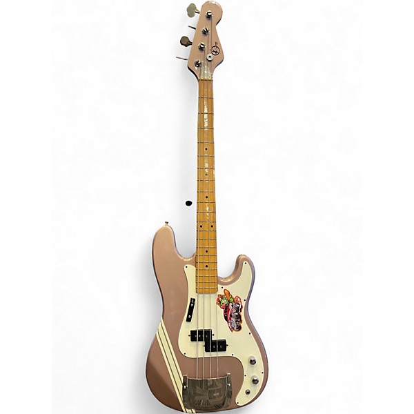 Vintage 1970s Kay P Bass Burgundy Mist Electric Bass Guitar