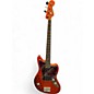 Used Squier Vintage Modified Jaguar Bass Metallic Orange Electric Bass Guitar thumbnail