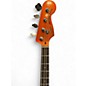 Used Squier Vintage Modified Jaguar Bass Metallic Orange Electric Bass Guitar