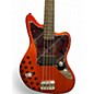 Used Squier Vintage Modified Jaguar Bass Metallic Orange Electric Bass Guitar