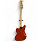 Used Squier Vintage Modified Jaguar Bass Metallic Orange Electric Bass Guitar