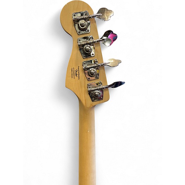 Used Squier Vintage Modified Jaguar Bass Metallic Orange Electric Bass Guitar