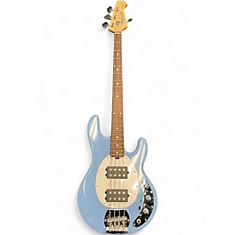 Used Sterling by Music Man Ray4 HH Daphne Blue Electric Bass Guitar
