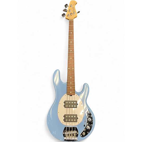 Used Sterling by Music Man Ray4 HH Daphne Blue Electric Bass Guitar