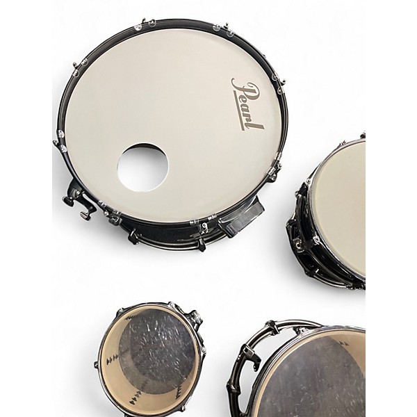 Used Pearl 5 Piece ROADSHOW Black Drum Kit