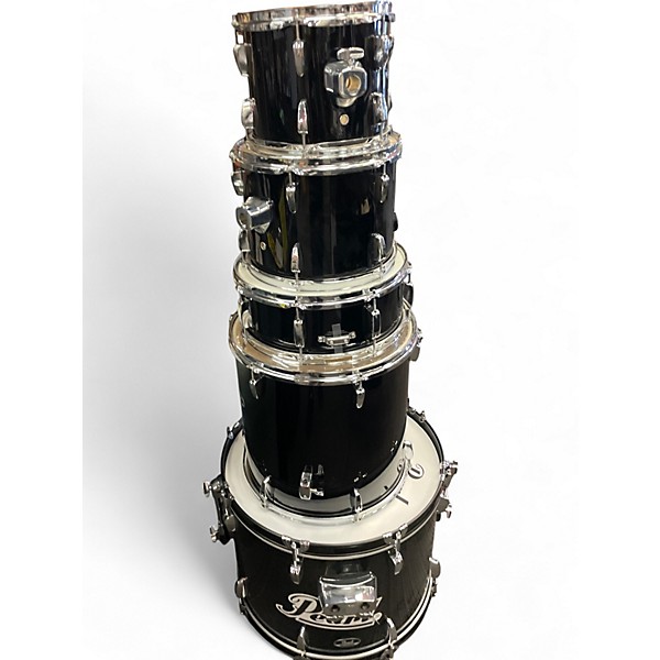 Used Pearl 5 Piece ROADSHOW Black Drum Kit