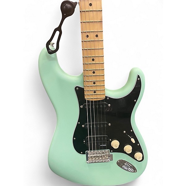 Used Fender American Performer Stratocaster HSS Surf Green Solid Body Electric Guitar