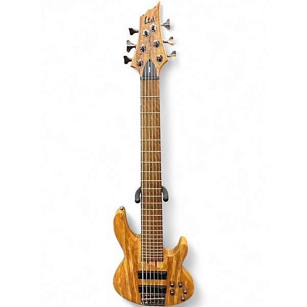 Used ESP LTD B206SM 6 String Natural Electric Bass Guitar