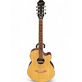 Used Epiphone PR4E Natural Acoustic Electric Guitar
