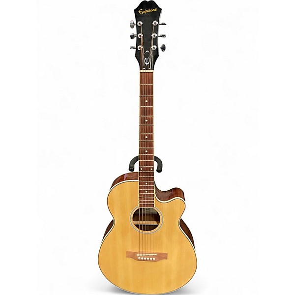 Used Epiphone PR4E Natural Acoustic Electric Guitar