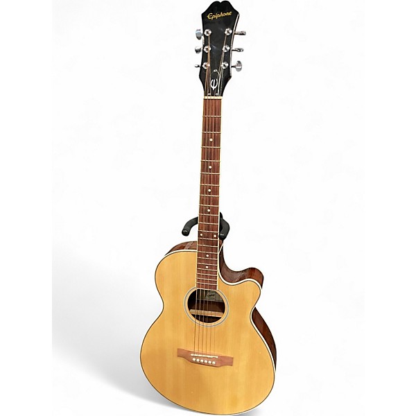 Used Epiphone PR4E Natural Acoustic Electric Guitar