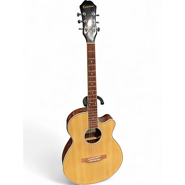 Used Epiphone PR4E Natural Acoustic Electric Guitar