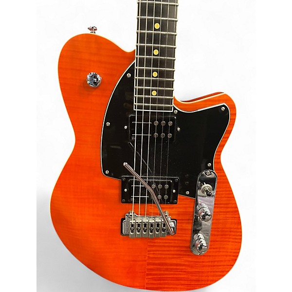 Used 2000s Reverend Reeves Grabrels Signature Orange Solid Body Electric Guitar
