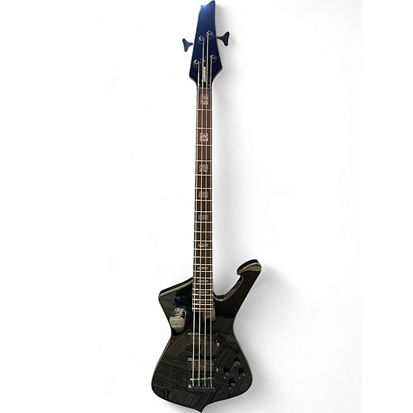 Used Ibanez Iceman Bass Black Electric Bass Guitar