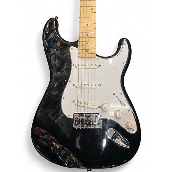 Used Squier Affinity Stratocaster Black Solid Body Electric Guitar
