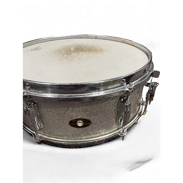 Vintage 1960s Slingerland 4 Piece Sound King Silver Sparkle Drum Kit