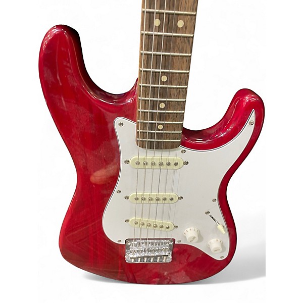 Used Squier Stratocaster Red Solid Body Electric Guitar