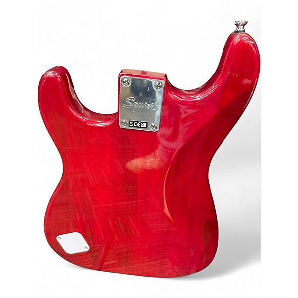 Used Squier Stratocaster Red Solid Body Electric Guitar