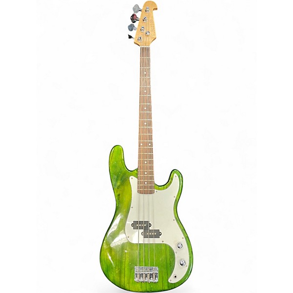 Used Glen Burton GB150 P BASS Green Electric Bass Guitar