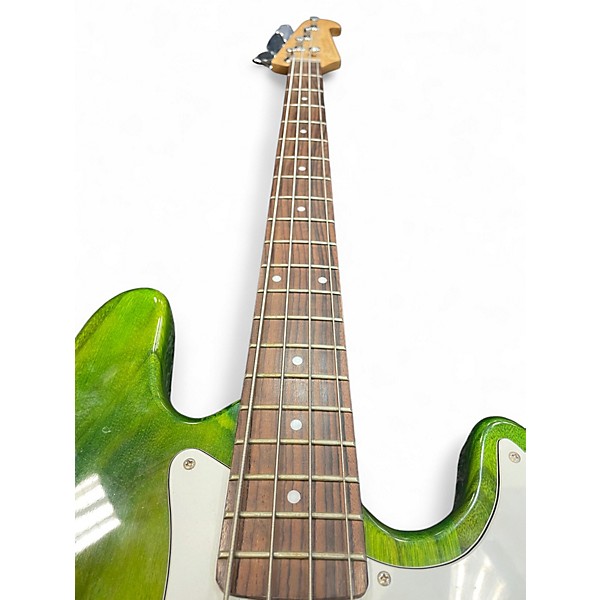 Used Glen Burton GB150 P BASS Green Electric Bass Guitar