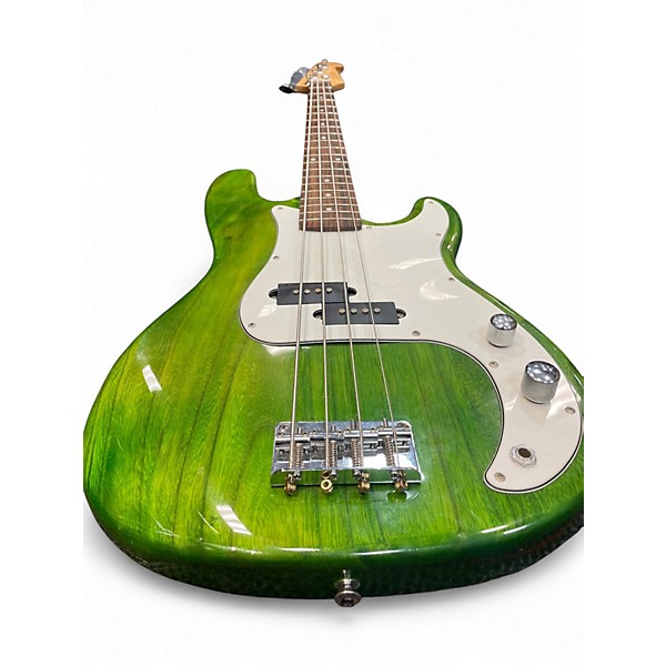 Used Glen Burton GB150 P BASS Green Electric Bass Guitar