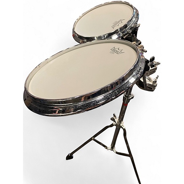 Used 1980s Arbiter 4 Piece Flats Chrome Drum Kit