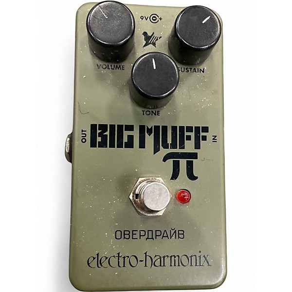 Used Electro-Harmonix Green Russian Big Muff Pi Fuzz Effect Pedal