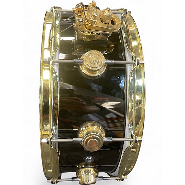 Used DW 14X5.5 Collector's Series nickel over brass Metallic Gold Drum