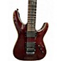 Used Schecter Guitar Research Hellraiser C1 Floyd Rose Black Cherry Solid Body Electric Guitar