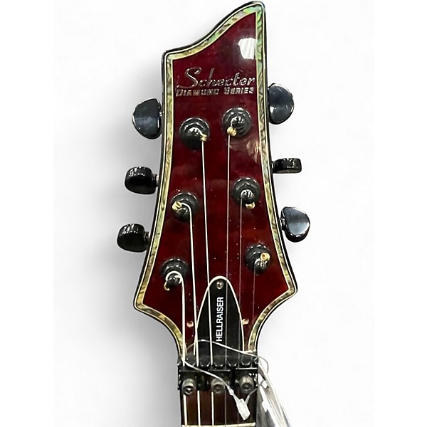 Used Schecter Guitar Research Hellraiser C1 Floyd Rose Black Cherry Solid Body Electric Guitar