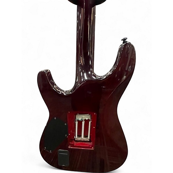 Used Schecter Guitar Research Hellraiser C1 Floyd Rose Black Cherry Solid Body Electric Guitar