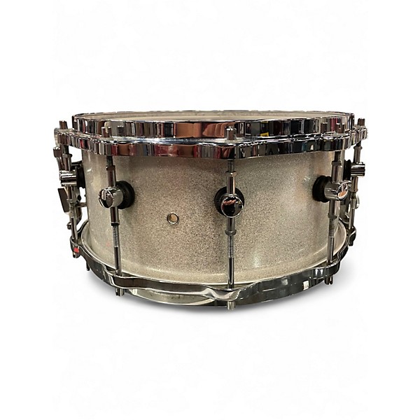 Used 1990s SONOR 14X6.5 Designer Series Snare Pearl White Drum
