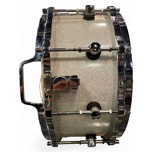 Used 1990s SONOR 14X6.5 Designer Series Snare Pearl White Drum