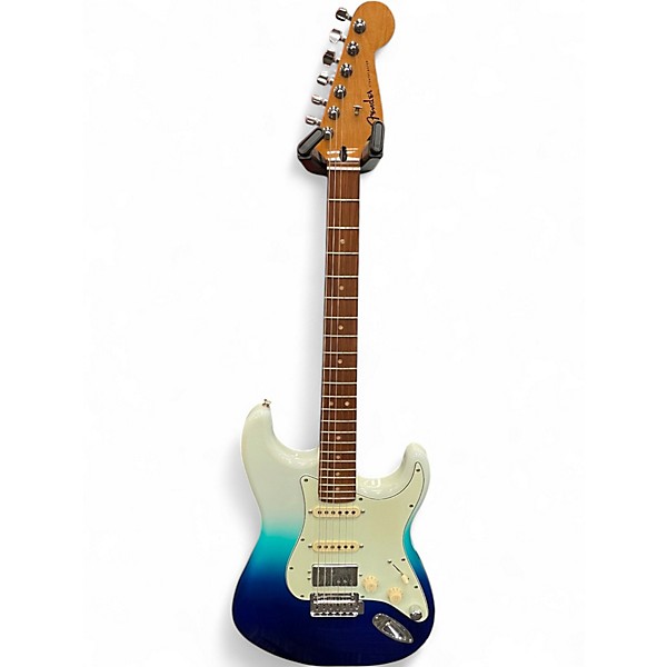 Used Fender Player Plus Stratocaster HSS Blue Solid Body Electric Guitar