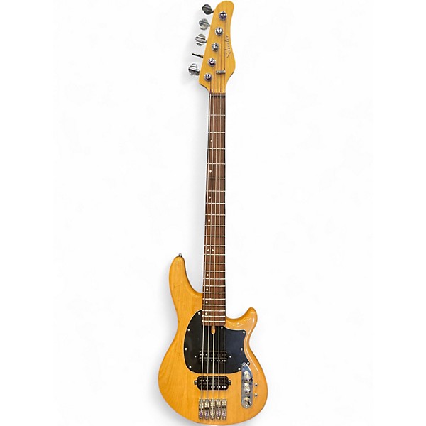 Used Schecter Guitar Research CV5 5 String Natural Electric Bass Guitar